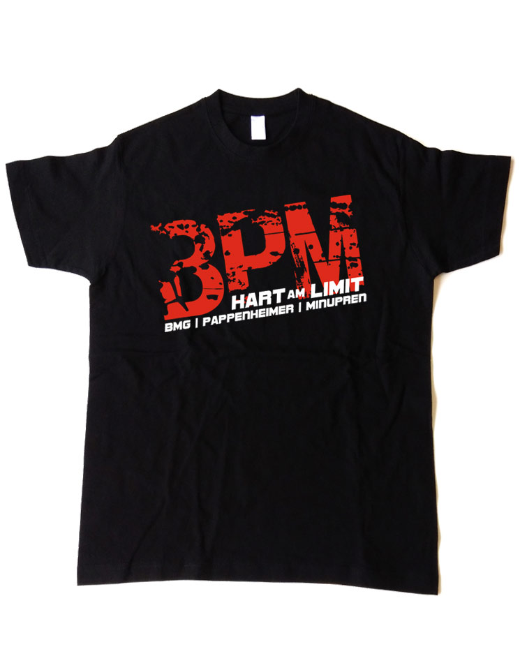 BPM Shirt, hart am limit edition  schwarz