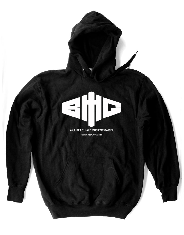 Kapuzenpullover Logo schwarz