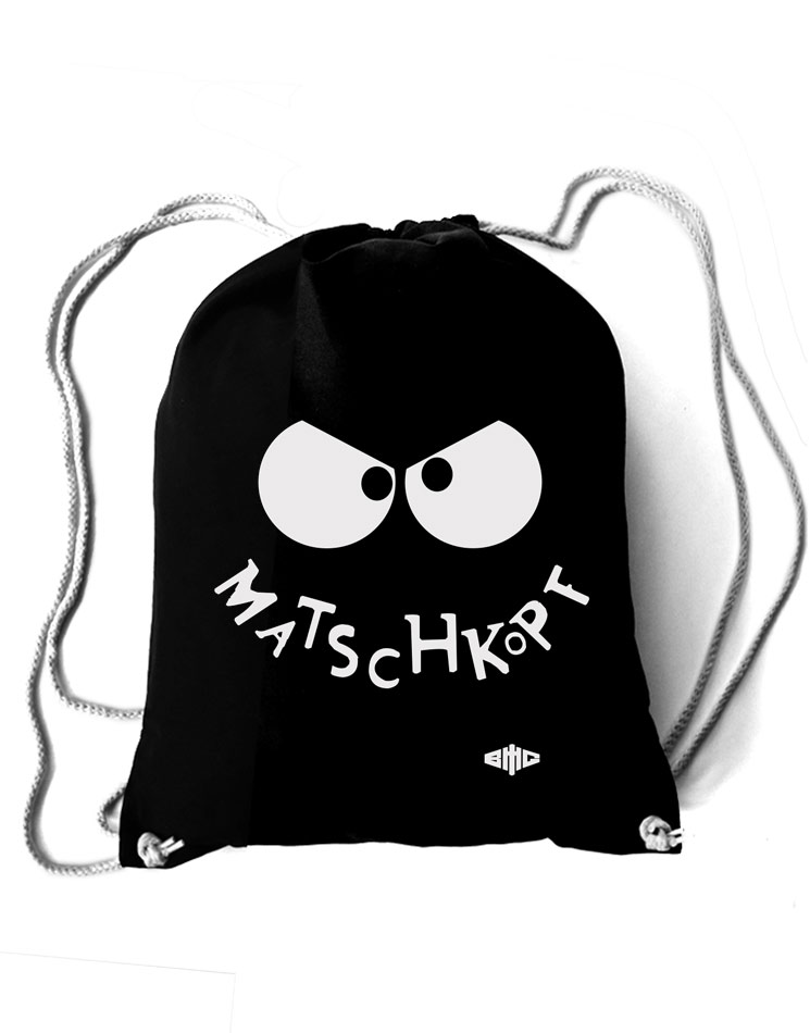 Baumwollrucksack Evil Matschkopf schwarz