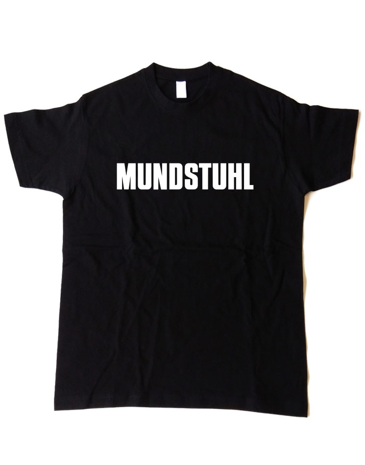 MUNDSTUHL Shirt wei auf schwarz