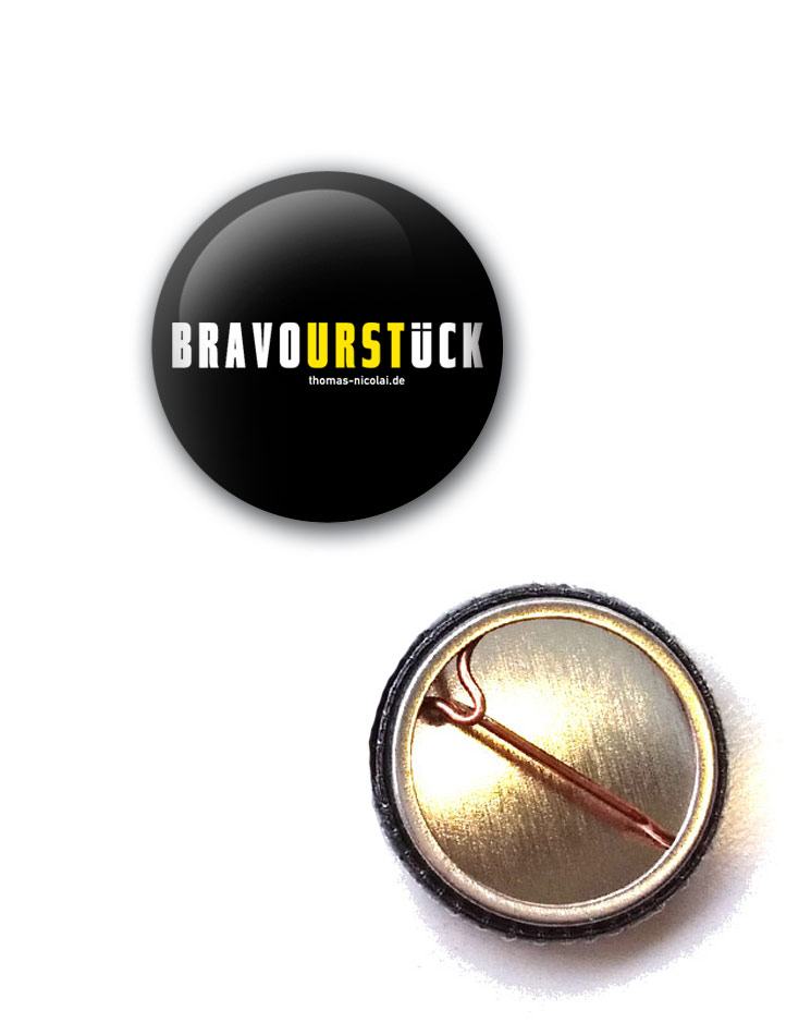 BravoURSTlck Button schwarz