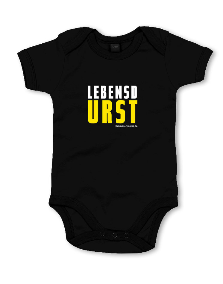 LebensdURST Babybody schwarz