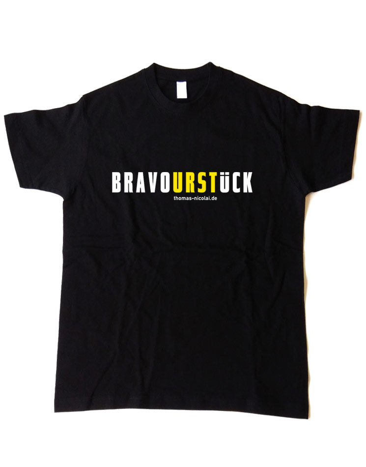 BravoURSTlck Herrenshirt schwarz