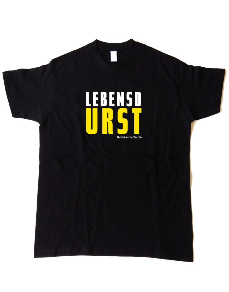 LebensdURST Herrenshirt schwarz