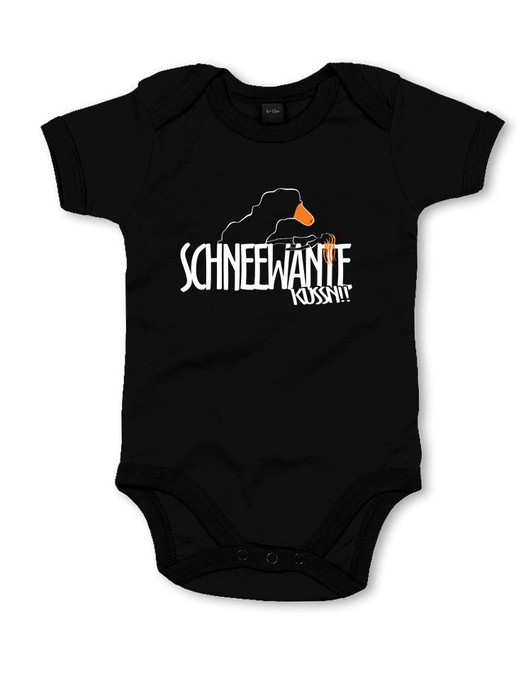 Schneewante Babybody schwarz