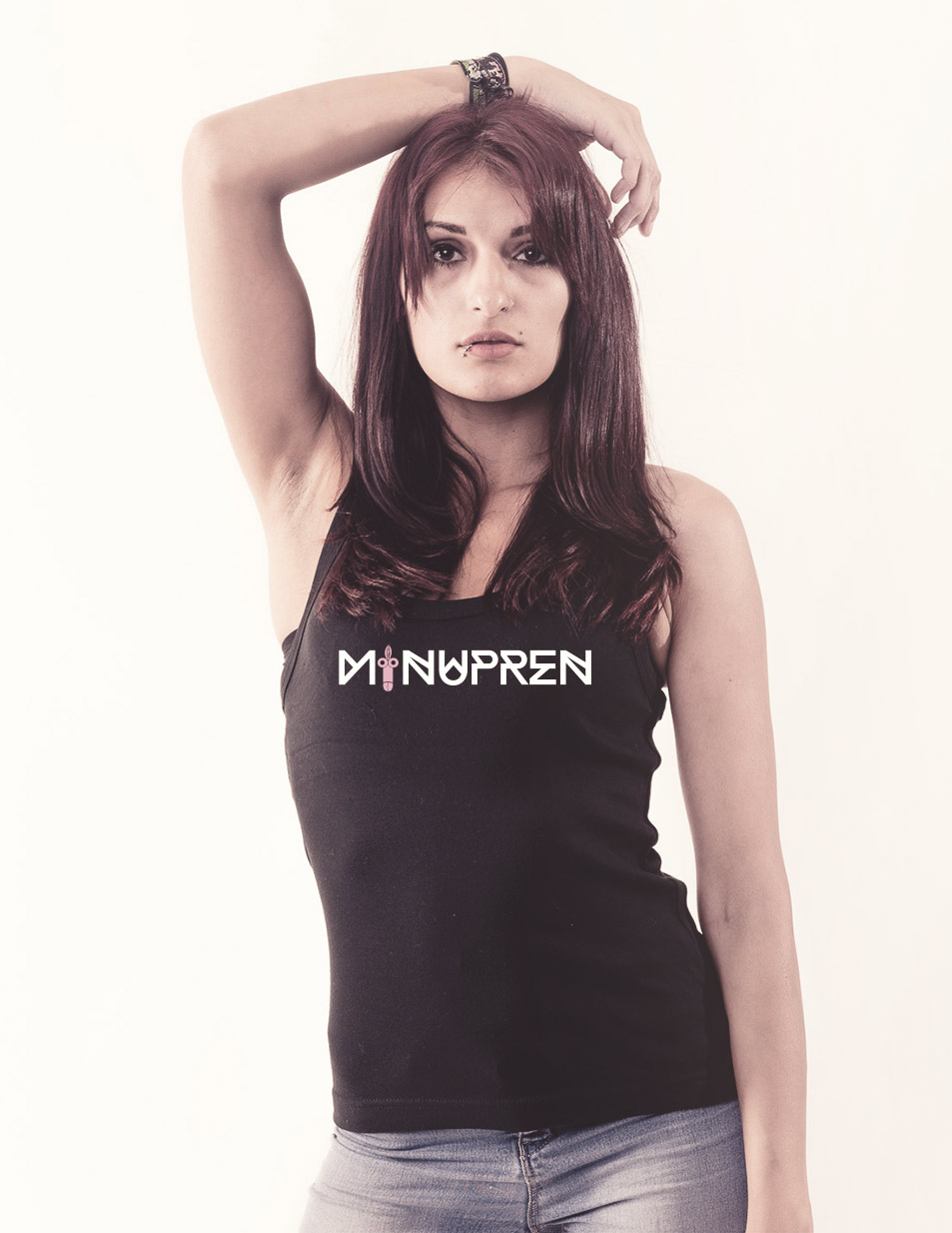 Minupren Girly Tank-Top blau