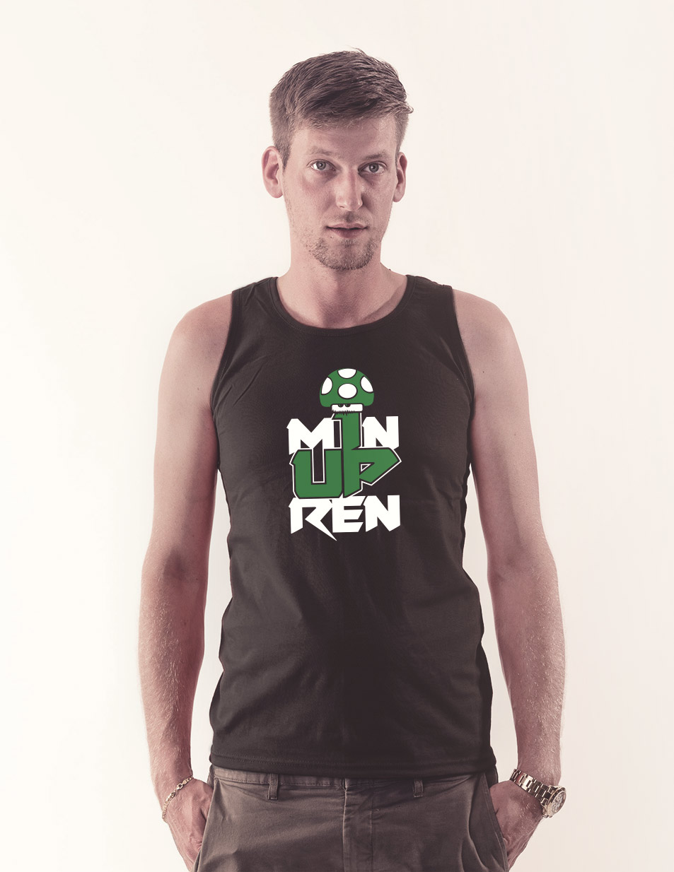 m1nup Tank-Top schwarz