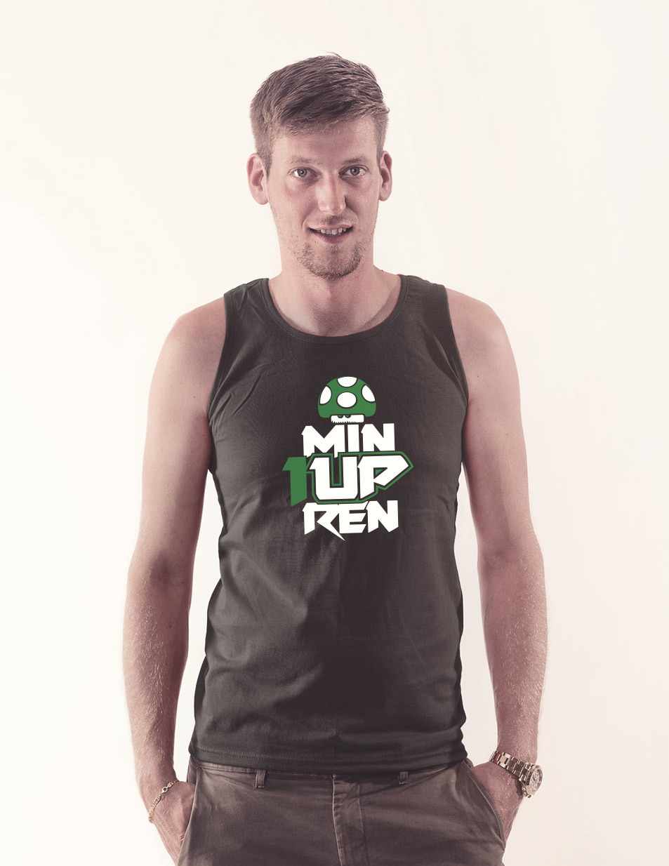 1upren Tank-Top schwarz