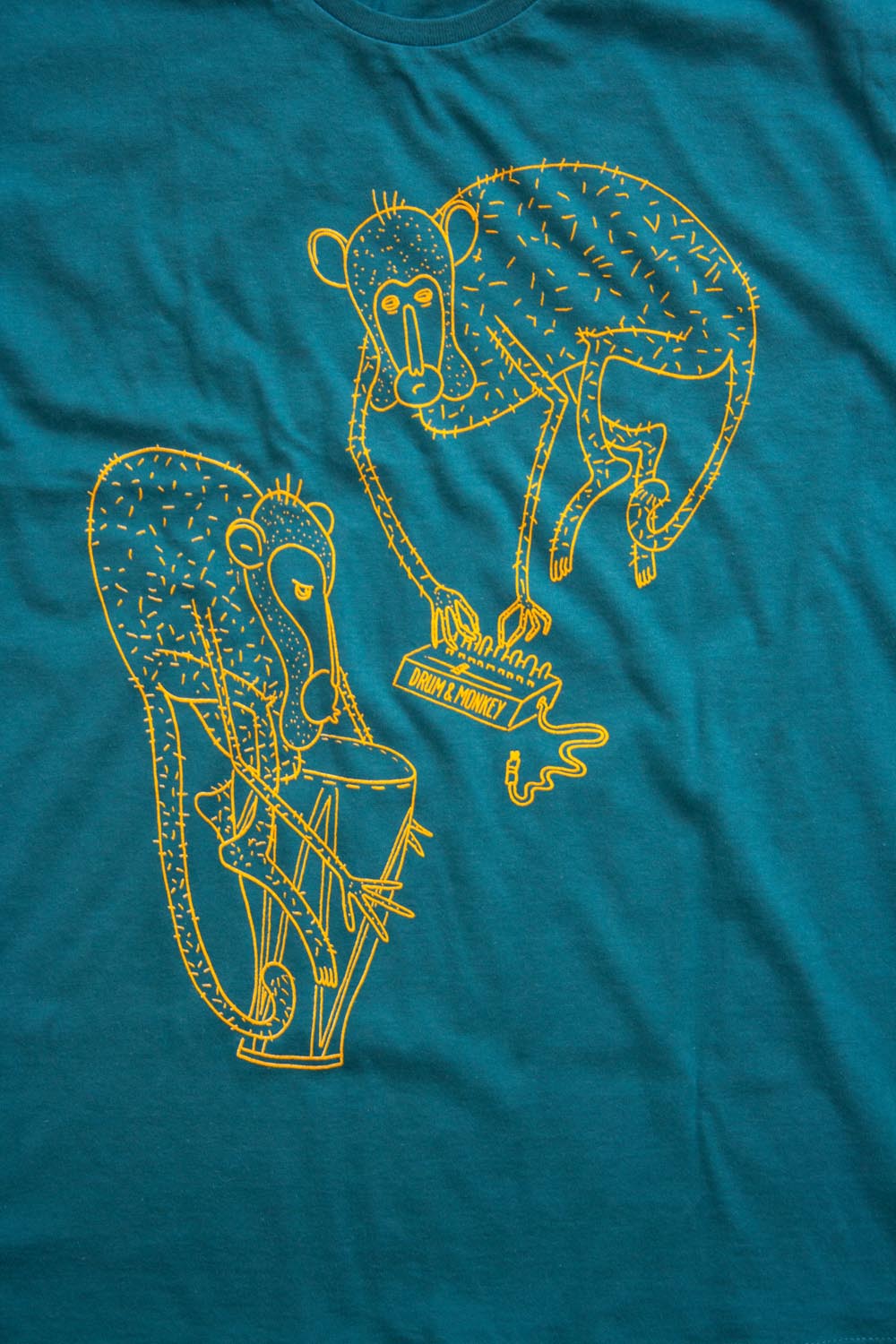 Drum and Monkey Apes T-Shirt 