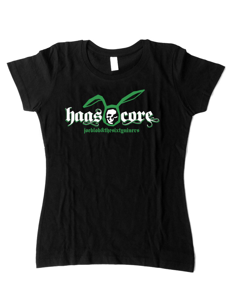 Haascore Girly T-Shirt mehrfarbig auf schwarz