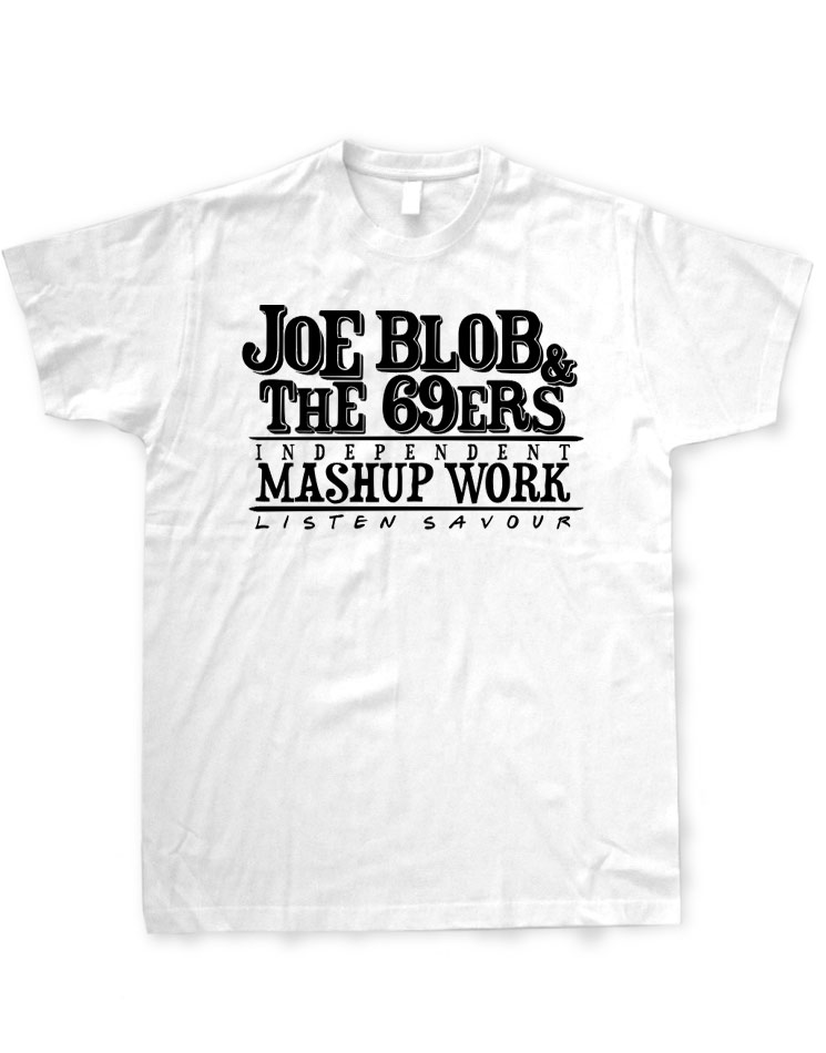 Masup Work T-Shirt schwarz auf wei