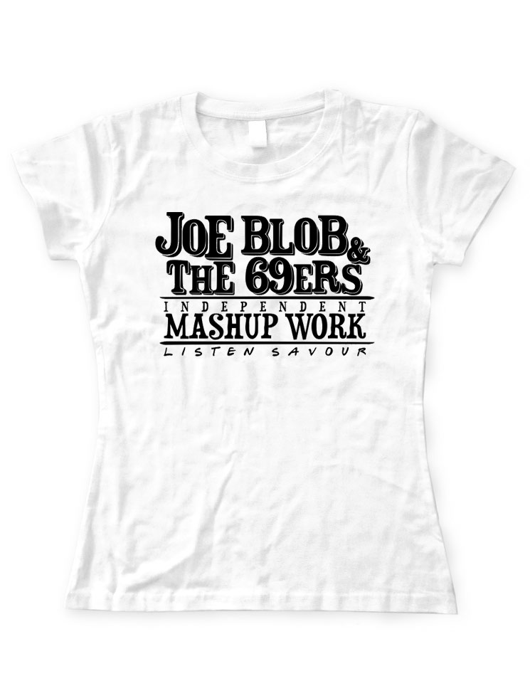 Mashup Work Girly T-Shirt schwarz auf wei