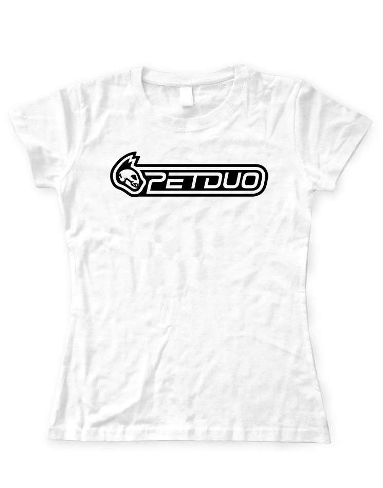 PETDuo Girly T-Shirt mehrfarbig auf schwarz