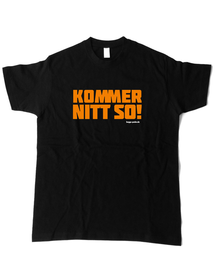 Kommer nitt so T-Shirt mehrfarbig auf schwarz