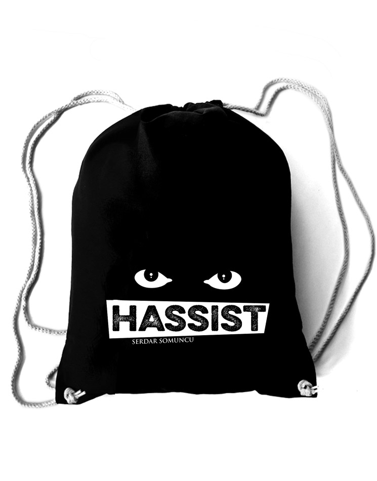 Hassist Baumwollrucksack schwarz