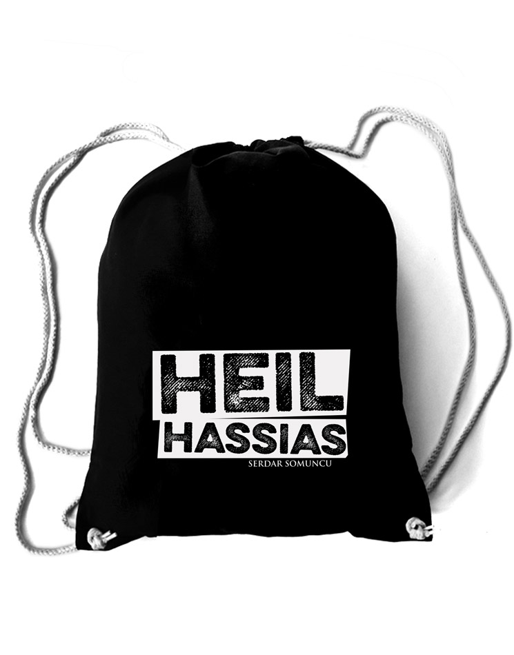 Heil Hassias Baumwollrucksack schwarz