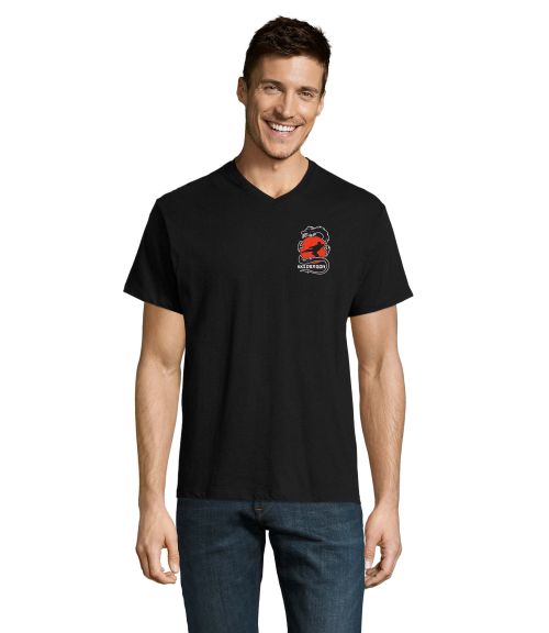 Dragon V-Neck Men Shirt Rsselsheim schwarz - Rsselsheim