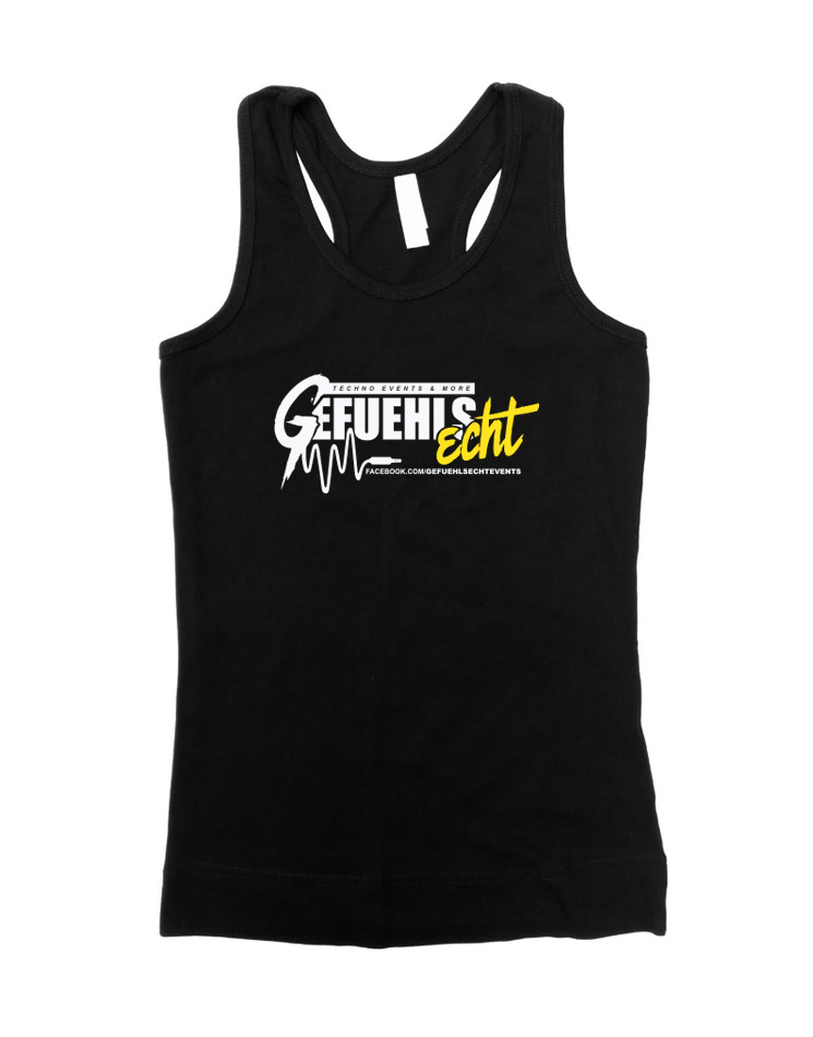 Gefhlsecht Girly Tank-Top mehrfarbig auf schwarz