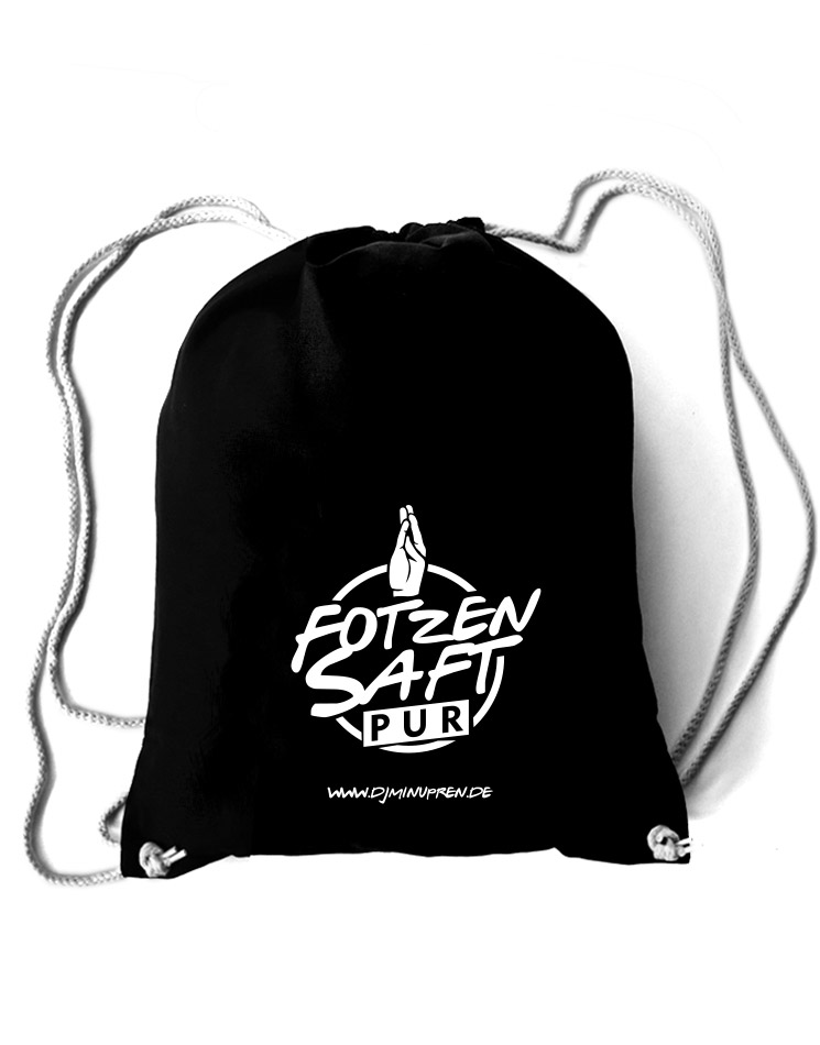 Fotzensaft Rucksack schwarz