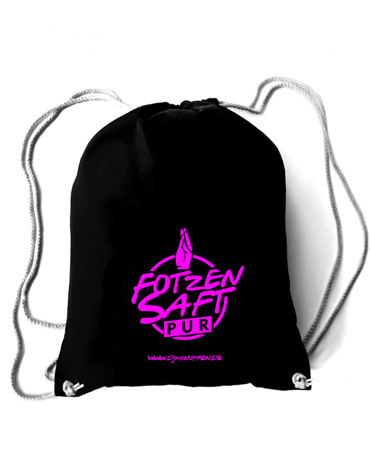 Fotzensaft Rucksack schwarz