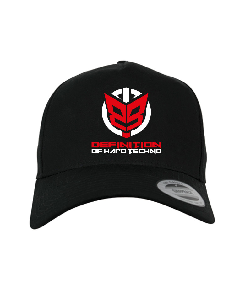 Definition of Hardtechno FlexFit Cap mehrfarbig auf schwarz