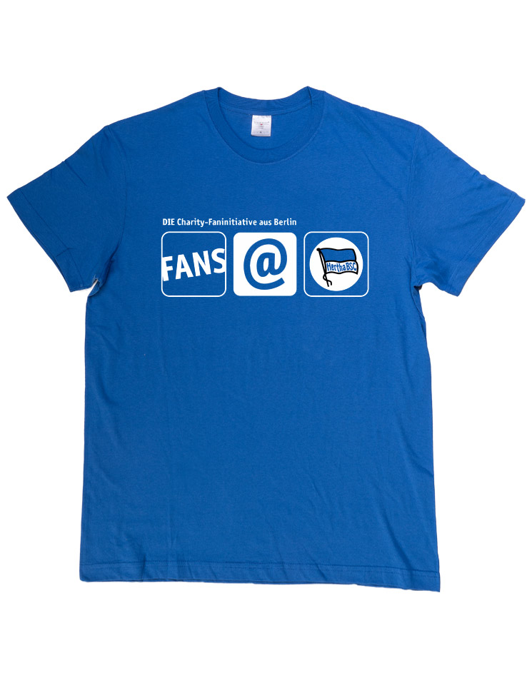 Fans@Hertha T-Shirt mehrfarbig auf blau