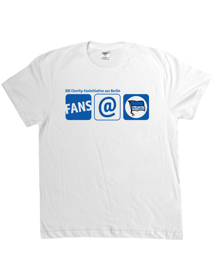 Fans@Hertha T-Shirt mehrfarbig auf wei