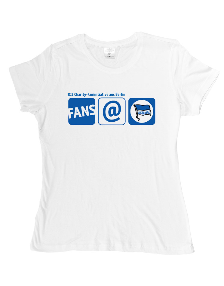 Fans@Hertha T-Shirt mehrfarbig auf wei