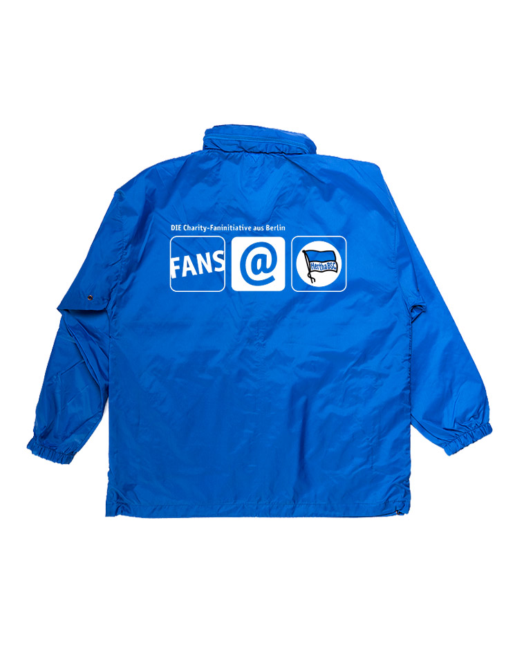 Fans@Hertha Windbreaker mehrfarbig auf blau