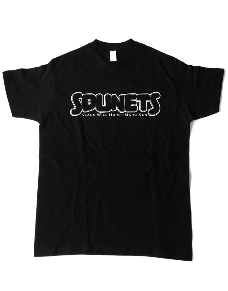 Sdunets T-Shirt wei auf schwarz