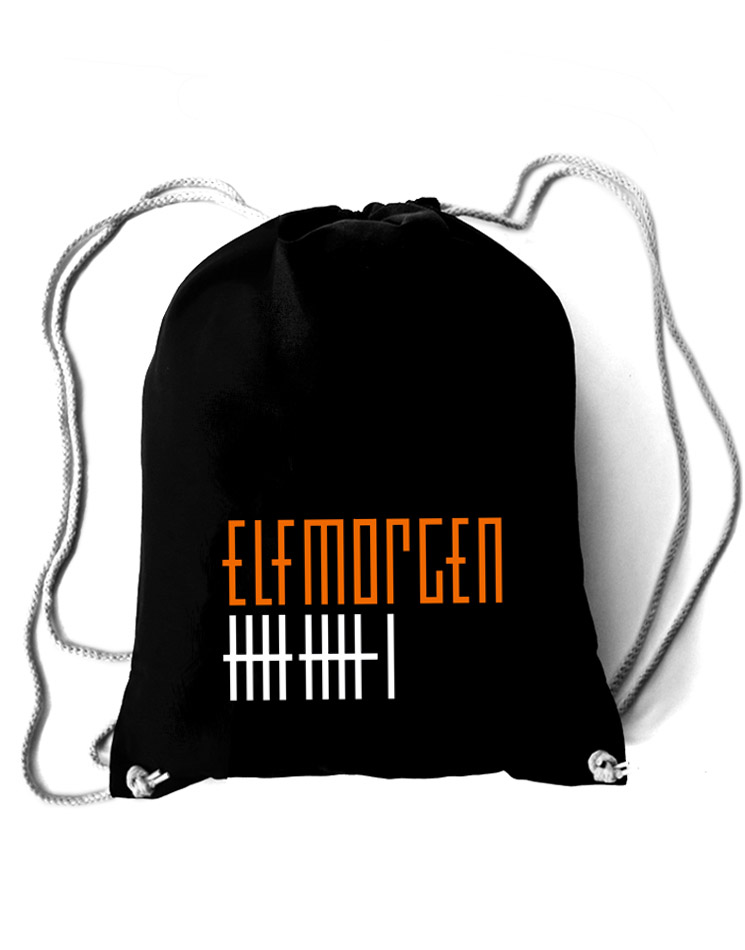 Elfmorgen Baumwollrucksack schwarz