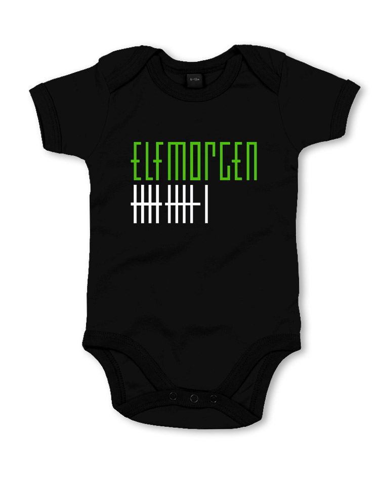 Elfmorgen Babybody schwarz