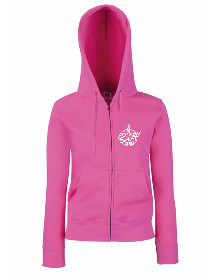 FotzenSaft Pur GirlyKappu-Zipper rosa