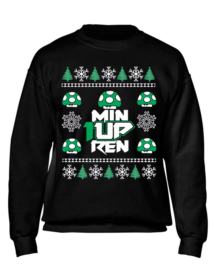 X-Mas Sweater 1upren schwarz