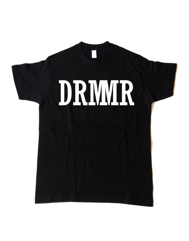 DRMMR Kinder T-Shirt weiß auf schwarz