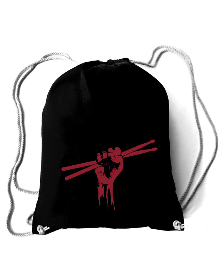 Fiststick Baumwollrucksack schwarz