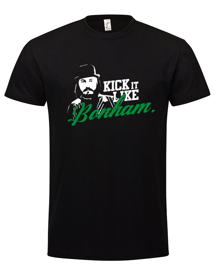 Kick it like Bonham T-Shirt schwarz