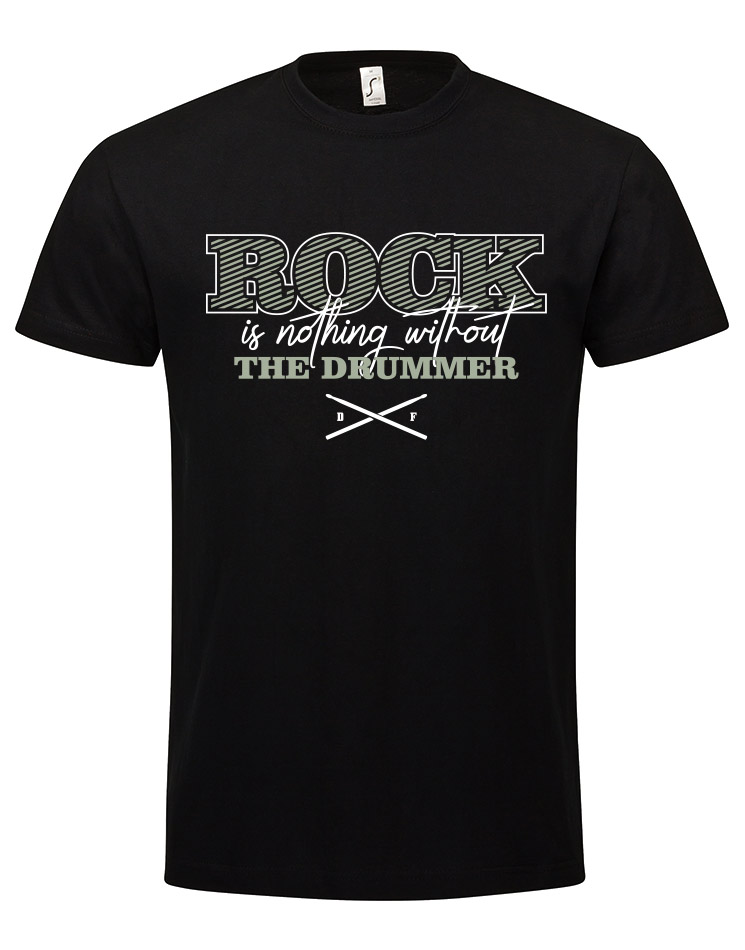 Rock is nothing Special Edition T-Shirt wei/silber auf schwarz