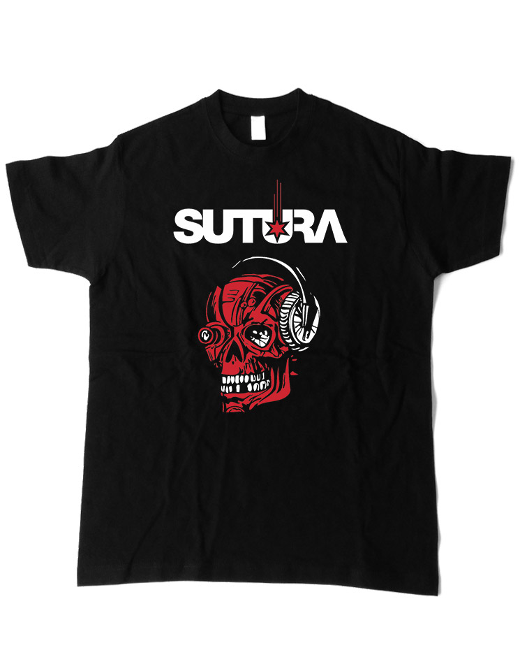 Sutura T-Shirt Skull schwarz