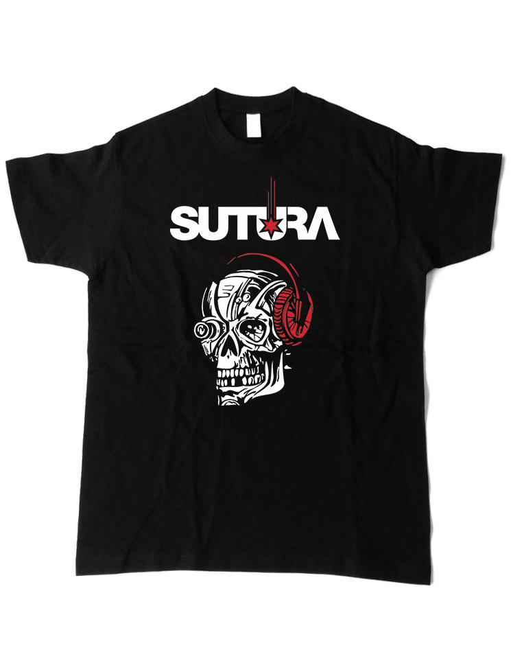 Sutura T-Shirt Skull schwarz