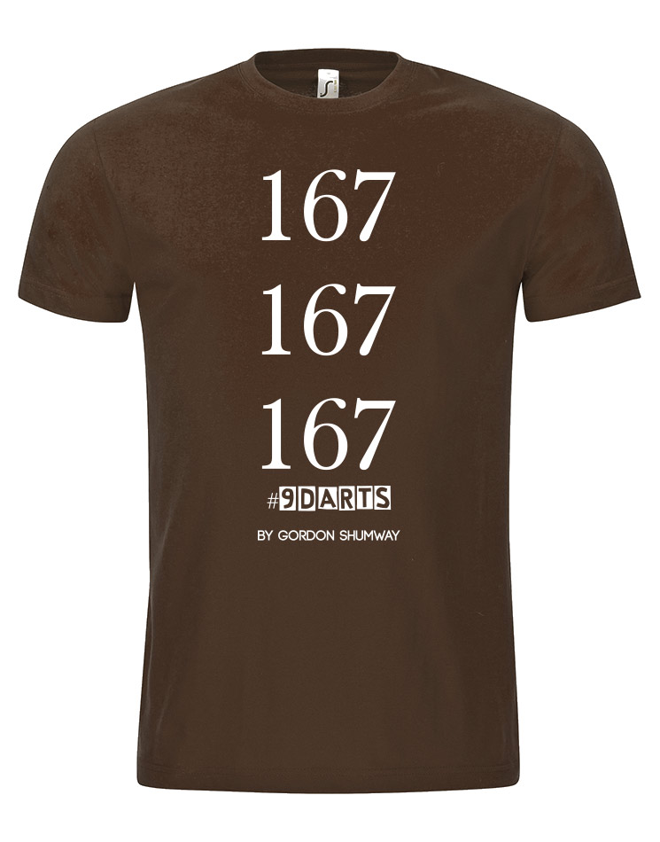 167 167 167 T-Shirt braun