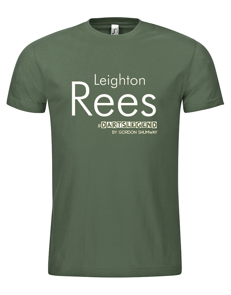 Rees T-Shirt wei auf olive