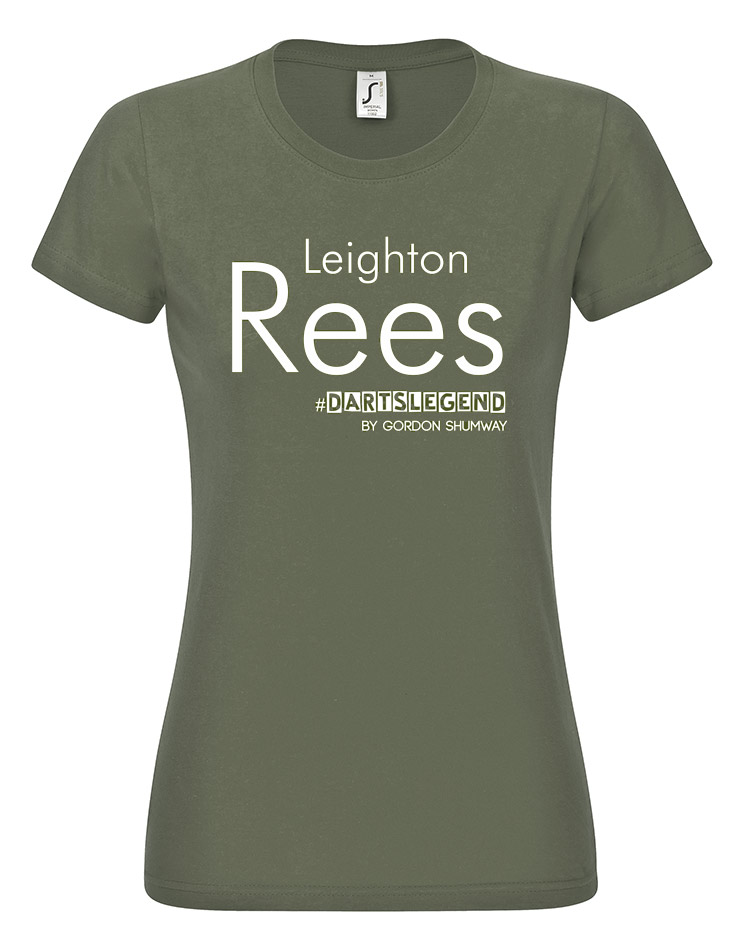 Rees T-Shirt wei auf olive