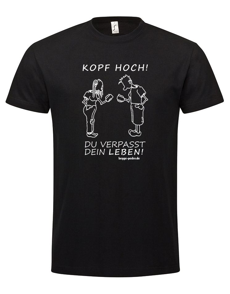 Kopf Hoch T-Shirt schwarz