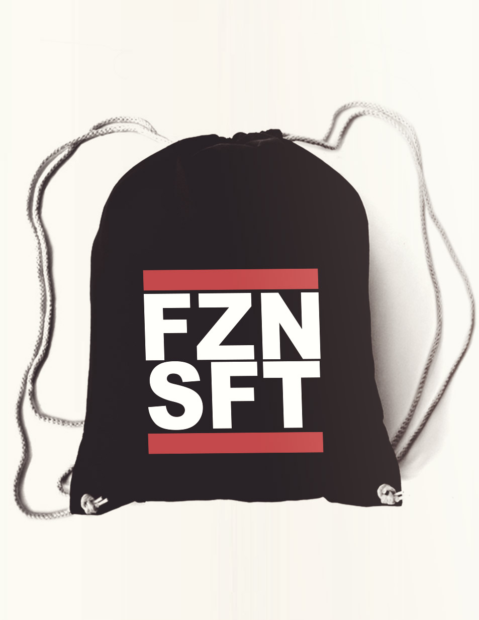 FZNSFT Rucksack mehrfarbig auf schwarz