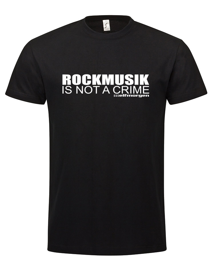 Rockmusik T-Shirt schwarz