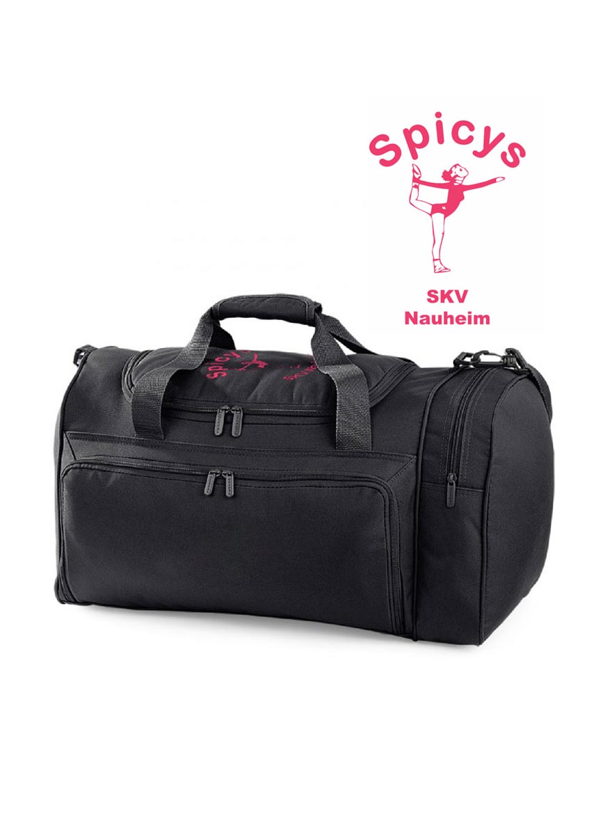 Spicys Tasche neon pink auf schwarz