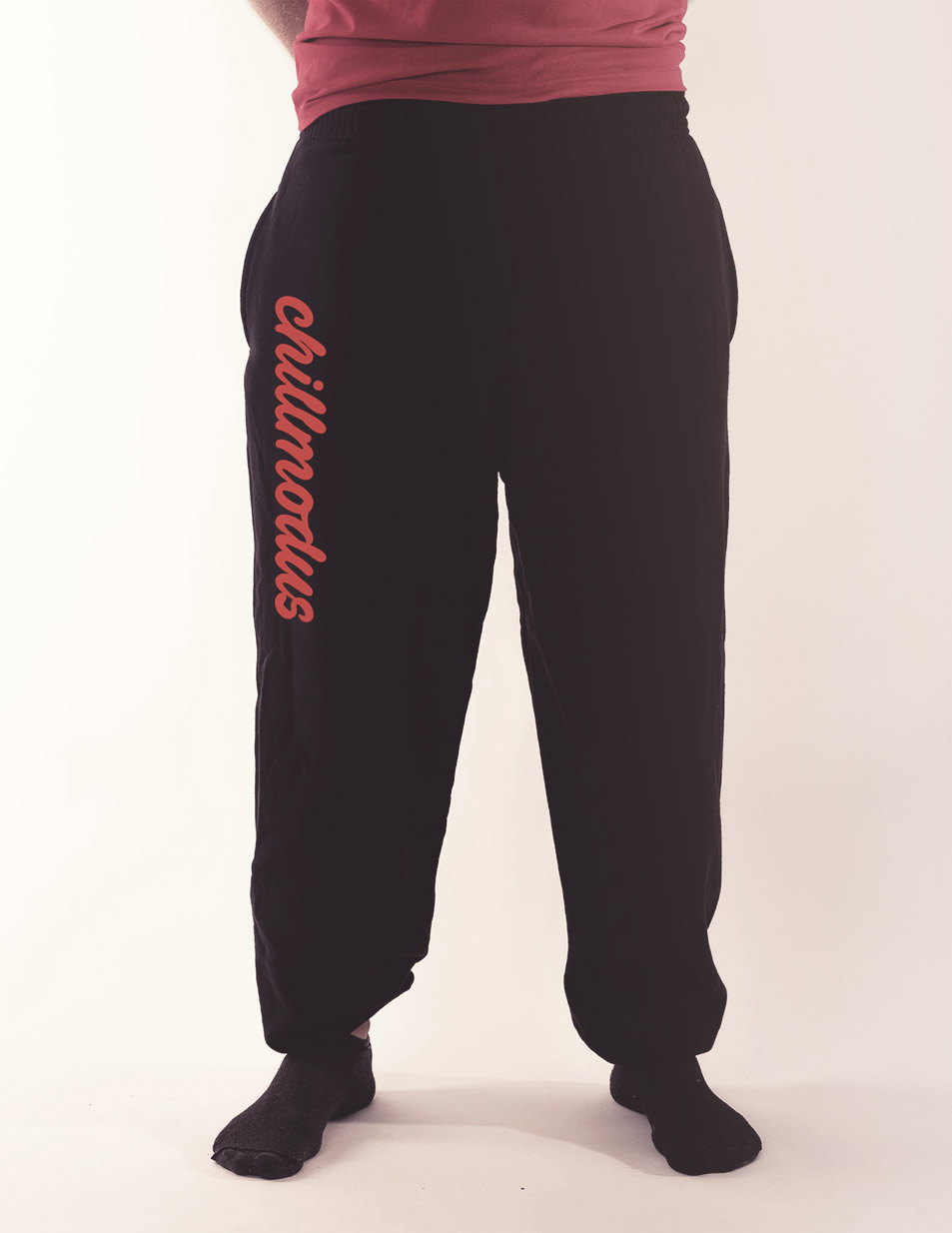 Premium Herren-Jogginghose Chillmodus schwarz