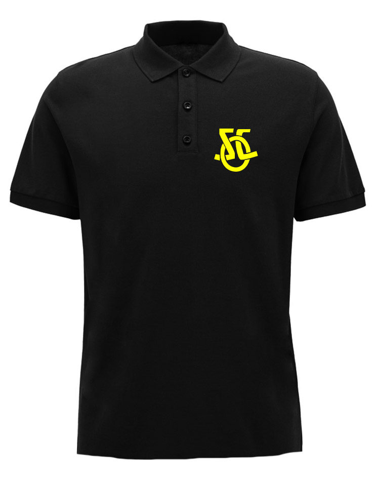 Polo Shirt SCO gelb auf schwarz