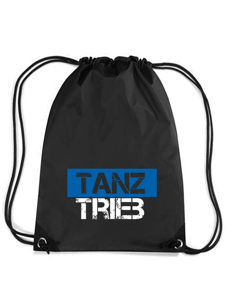 TanzTrieb Premium Gymsack schwarz